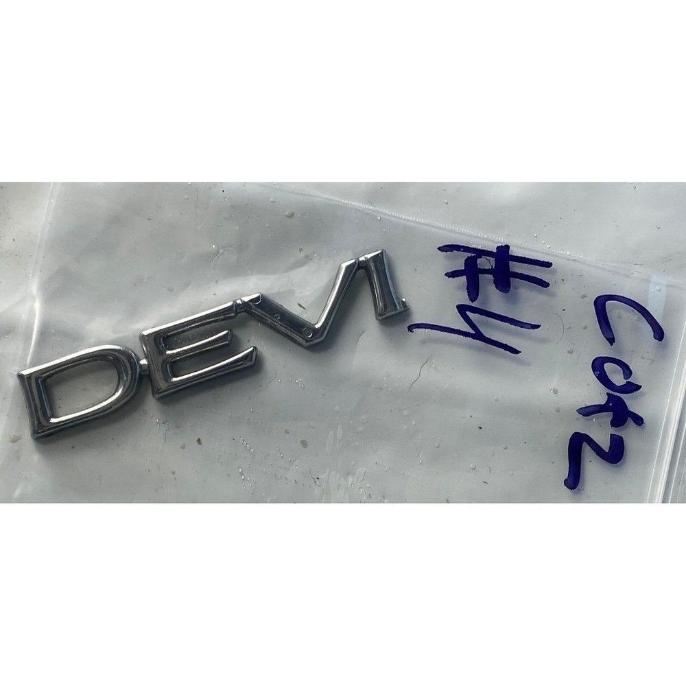 DEVI Chrome Letter Emblem Badge – Aftermarket / Custom Automotive Badge